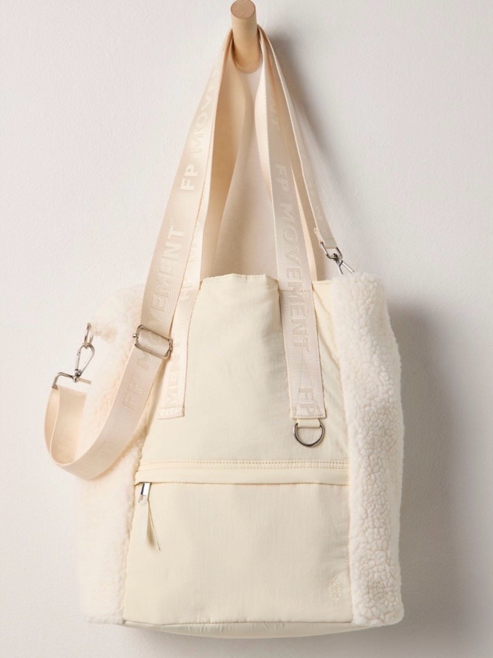 FP MOVEMENT by FREE PEOPLE Slopes Sherpa Bucket Bag/TOTE